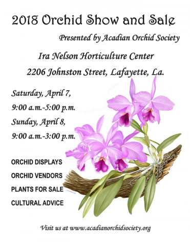 2018 Orchid Show Flyer